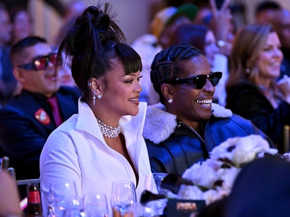 Rihanna and A$AP Rocky attend Footwear News Achievement Awards