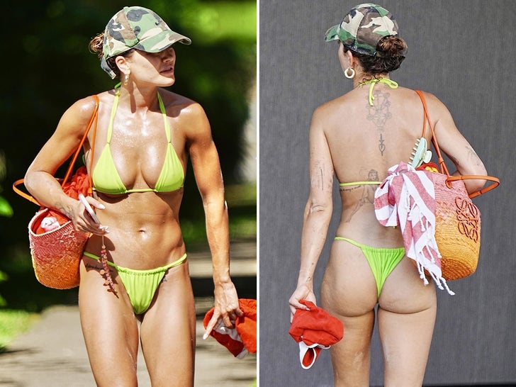 Rita Ora's Neon Green Bikini Down Undah!