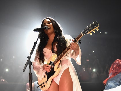 Demi Lovato performs during 'Tell Me You Love Me' World Tour at The Forum on March 2, 2018 in Inglewood, California.